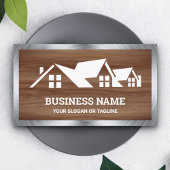 Hout Grain House Roofing Construction Roofer Visitekaartje