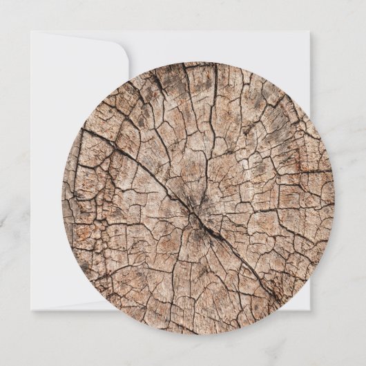 Hout Grain Rustic Wedding Boho Black Uitnodiging (Achterkant)