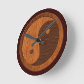Hout Grain Yin Yang Novelty Wall klok (Hoek)