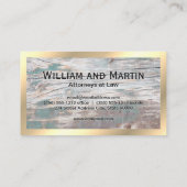 Hout | Gratis randmonogram | QR-code Visitekaartje (Achterkant)