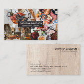 Hout Grazing Laatst fototoonbeeld modern Visitekaartje (Voorkant / Achterkant)