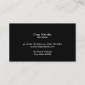 Hout hakken visitekaartje (Achterkant)