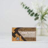 Hout Hammer Rooftop gebouw Visitekaartje (Staand voorkant)