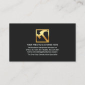 Hout Handyman Constructie Iconen Visitekaartje (Achterkant)