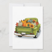 Hout Heart Shape Pumpkin Weddenschap Hartelijk dan Kaart (Achterkant)