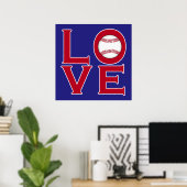 HOUT: honkbal Poster (Thuiskantoor)