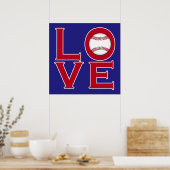 HOUT: honkbal Poster (Keuken)