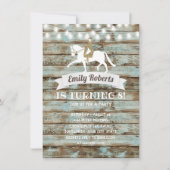  Hout Horseback Riding Horse Birthday Kaart (Voorkant)