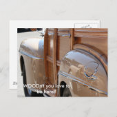 HOUT, hou je niet van hier te zijn? Briefkaart (Voorkant / Achterkant)