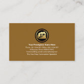 Hout Hout Bruine Lagen Bouw Handyman Visitekaartje (Achterkant)