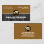 Hout Hout Bruine Lagen Bouw Handyman Visitekaartje (Voorkant / Achterkant)