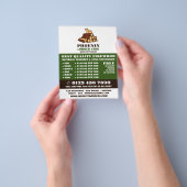 Hout, hout/hout/houtwerf Advertentie Flyer (Hand)