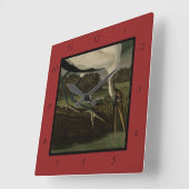 Hout Ibiss (Ibis, Stork): Zuidelijke vogels in Ame Vierkante Klok (Hoek)