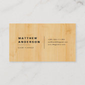 Hout II Visitekaartje (Achterkant)