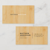 Hout II Visitekaartje (Voorkant / Achterkant)