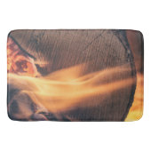 Hout in brand badmat (Voorkant)