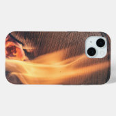 Hout in brand Case-Mate iPhone case (Achterkant (horizontaal))