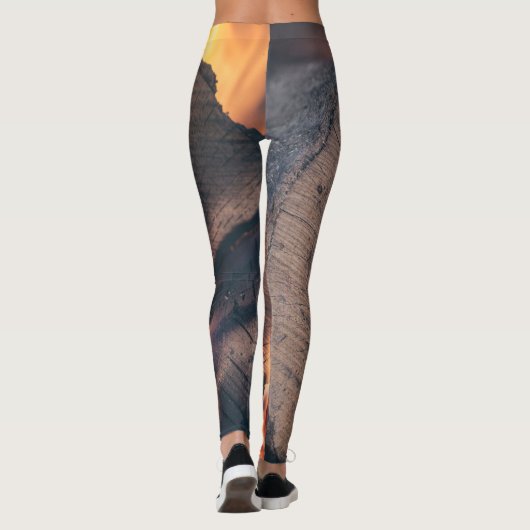 Hout in brand leggings (Achterkant)