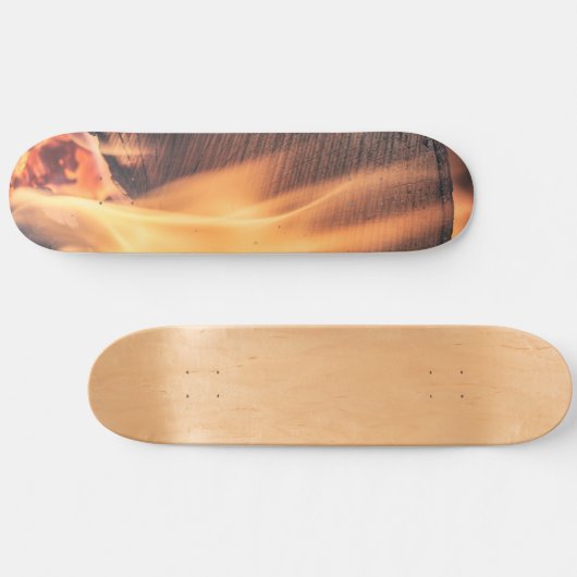Hout in brand persoonlijk skateboard (Horizontaal)