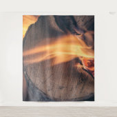 Hout in brand wandkleed (Voorkant)