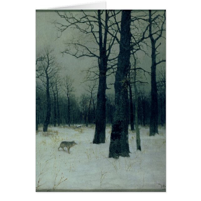 Hout in de winter, 1885 (Voorkant)
