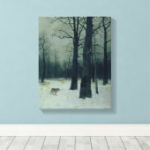 Hout in de winter, 1885 canvas afdruk (Insitu (Houten vloer))