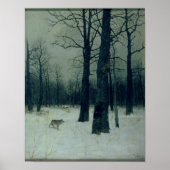 Hout in de winter, 1885 poster (Voorkant)