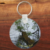 Hout in water sleutelhanger (Voorkant)