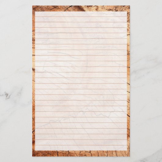 Hout, incl. gebituurpapier briefpapier (Voorkant)