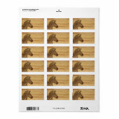 Hout Inlay Zebra Etiket (Full Sheet)