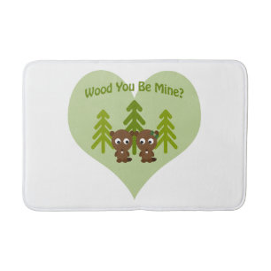 Hout... je bent een mijne Beaver Couple Badmat