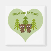 Hout Je bent mijn Beaver-liefde Magneet (Voorkant)