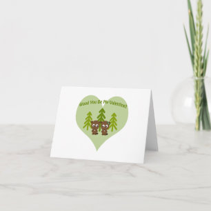 Hout Je bent mijn Valentijn Feestdagen Kaart