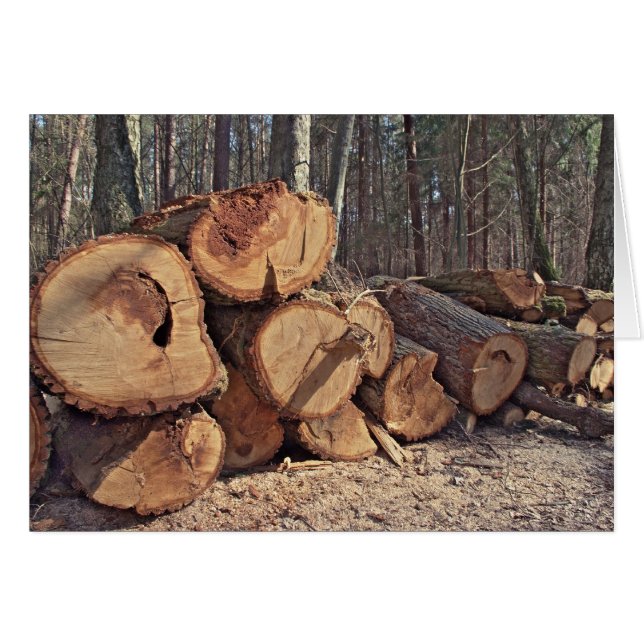 Hout Kaart (Voorkant Horizontaal)