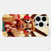Hout kachina pop foto vet schattig grappig gezicht Case-Mate iPhone case (Achterkant (horizontaal))