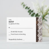 Hout & Kant geen Maaltijd RSVP Kaartje (Staand voorkant)