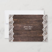 Hout & Kant geen Maaltijd RSVP Kaartje (Achterkant)