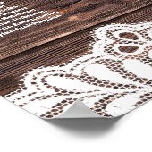 Hout, kant, taaislijster met touwlassen poster (Hoek)