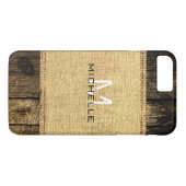  Hout Kijk Burlap Rustic Case-Mate iPhone Case (Achterkant (Horizontaal))