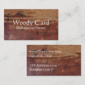  hout Kijk uit Visitekaartje (Voorkant / Achterkant)