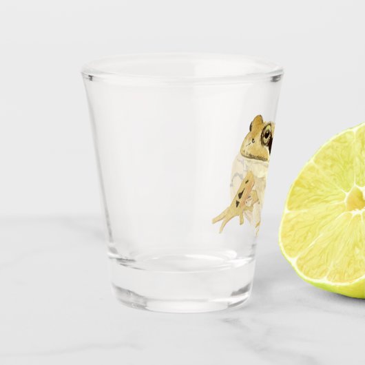 Hout Kikkerglas Shot Glas (Links)