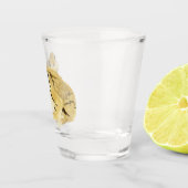 Hout Kikkerglas Shot Glas (Rechts)