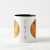 Hout Konijn 1915 1975 Vuur Leo zodiac Verjaardag M Tweekleurige Koffiemok (Center)