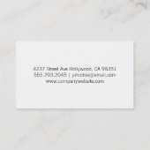 Hout/koolstof (druk) visitekaartje (Achterkant)