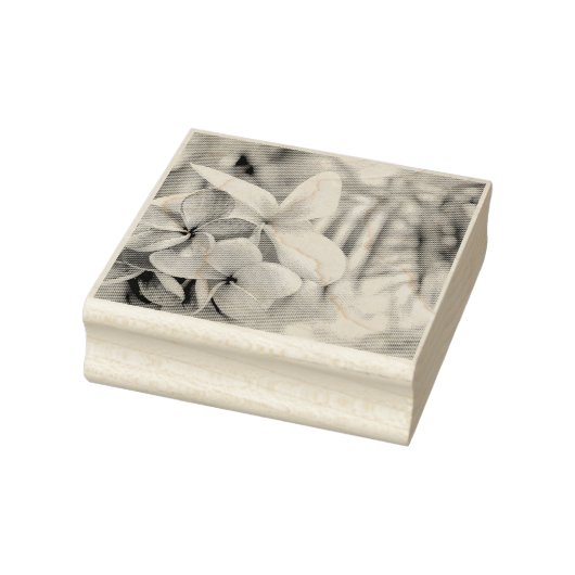 Hout Kunststempel Hawaiian roze en witte bloem Rubberstempel (Stempel)