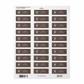 Hout land chique mason potje Retouradres labels (Full Sheet)