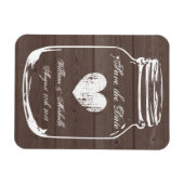 Hout land chique metselaar pot Save the date magne Magneet (Horizontaal)