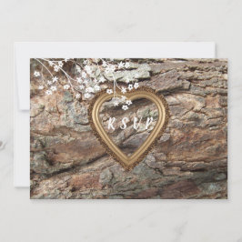 Hout, Landelijke Rustiek, Aangepaste RSVP, Reactie Kaart