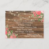 Hout, lantaarn en koraalbloem - Receptie Informatiekaartje (Achterkant)