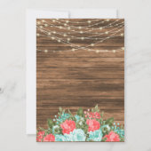 Hout, lantaarns en Blauwgroen, koraalriet Kaart (Achterkant)